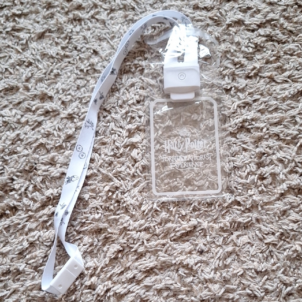 Harry Potter Clear Lanyard with White Strap